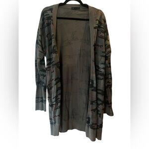 Women’s sanctuary Camouflage Open-Front Cardigan